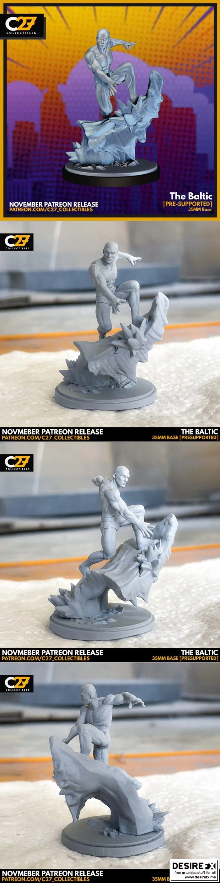 波罗的海动漫角色3D打印模型集|The Baltic