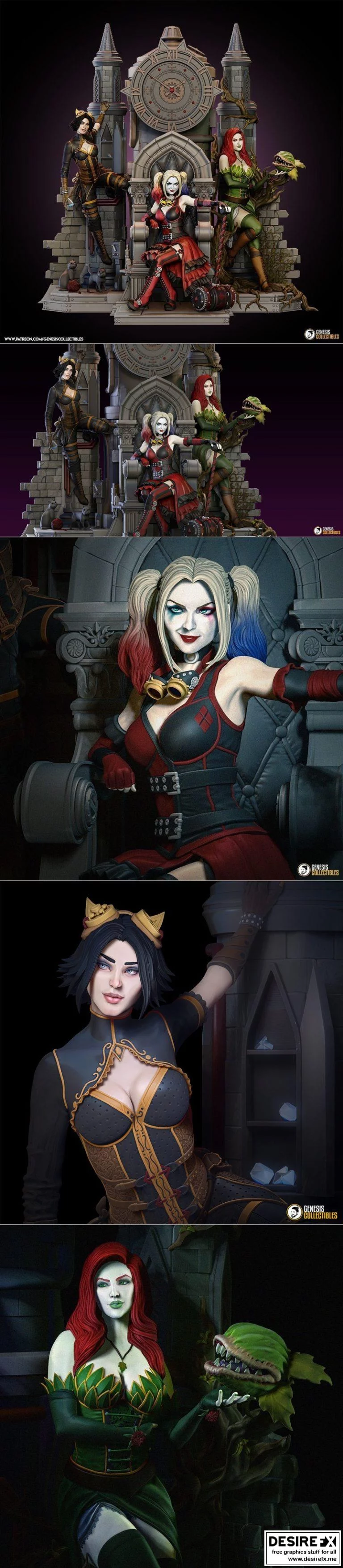 蒸汽朋克纽约：哥谭3D打印模型|Steampunk gotham