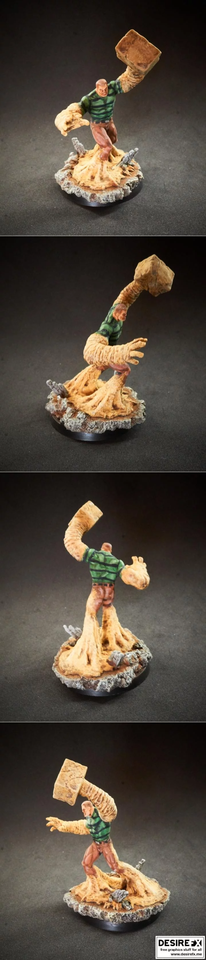 沙曼雕塑 3D打印模型 亚瑟·艾尔顿|Sandman Sculpture