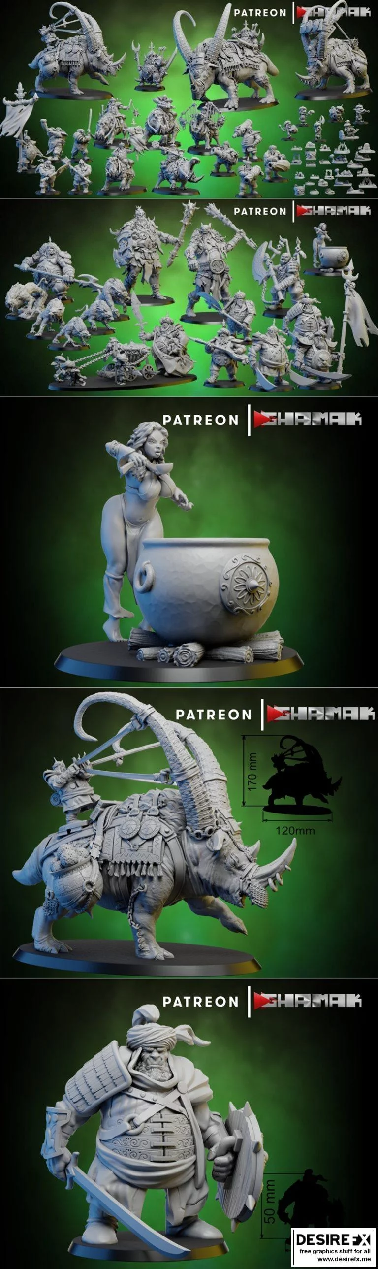 波斯巨魔3D打印模型|Ghamak Persian Ogres