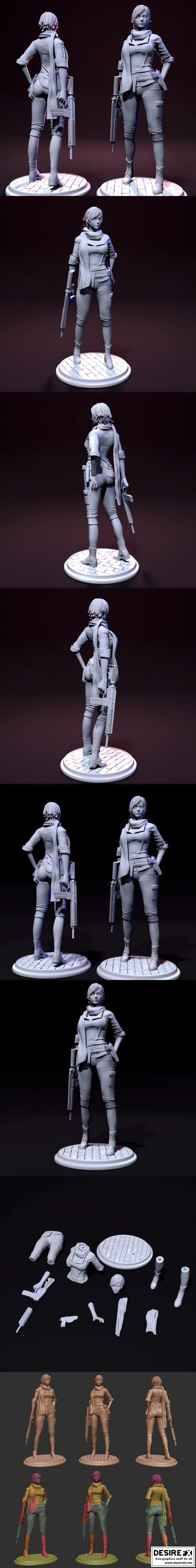 生化危机6 什丽尔 3D打印模型|Sherry – game Resident Evil 6