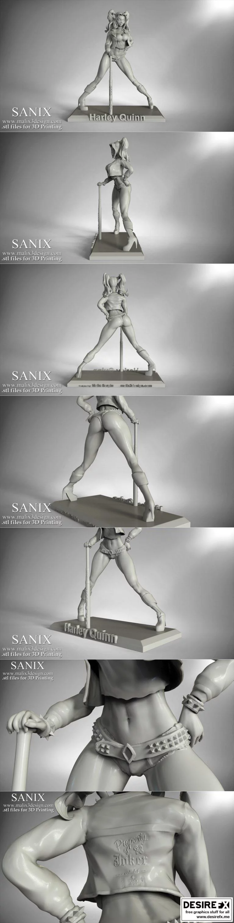 自杀小队 3D打印模型 霍莉·奎因|Harley Quinn – Suicide Squad sanix