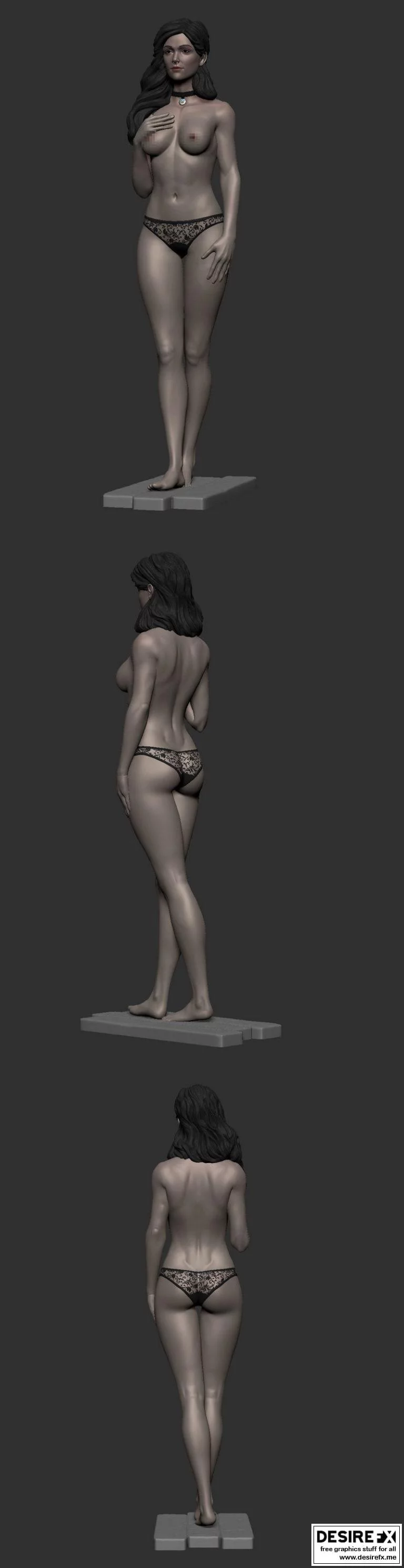叶奈费尔 3D打印模型|Yennefer – The witcher NSFW