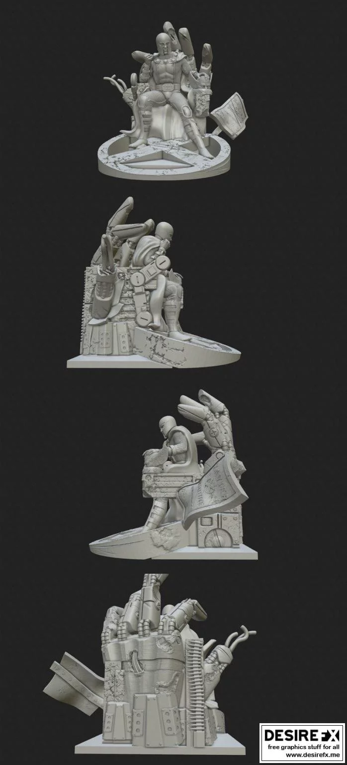 磁力王座：钢铁战神3D模型|Magneto on Throne