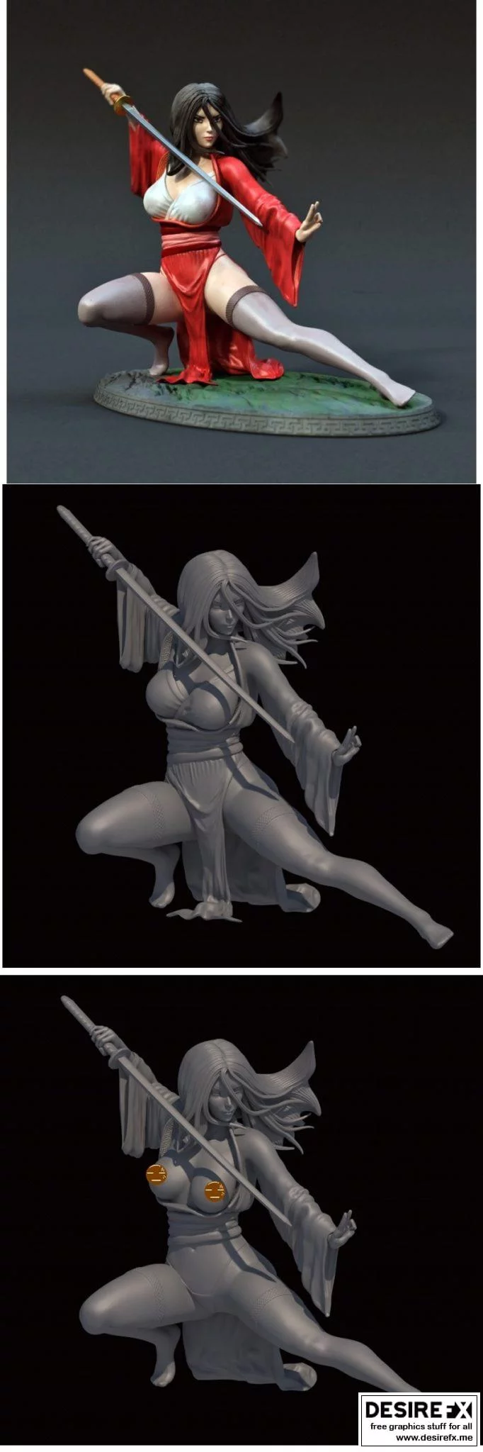 《花木兰3D打印模型》|Mulan