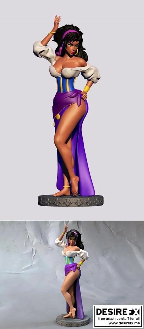 Esmeralda中的作品与角色3D打印模型|Esmeralda