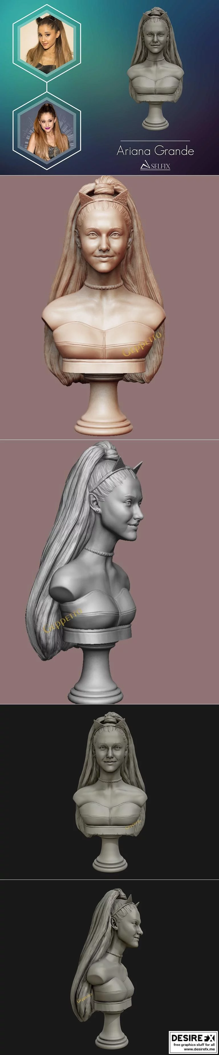 Ariana Grande 3D打印模型集|Ariana Grande