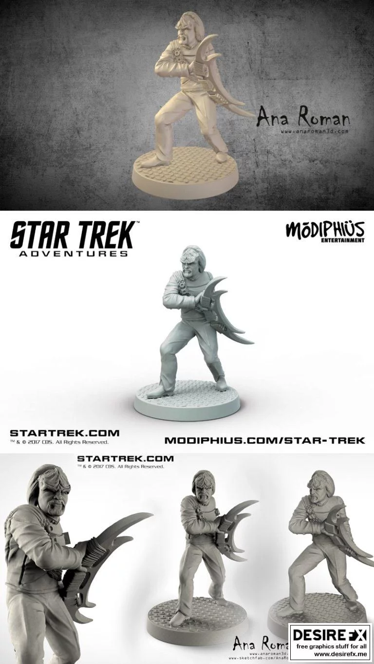 《星际迷航：沃尔夫3D打印模型》|Worf – Star Trek Adventures