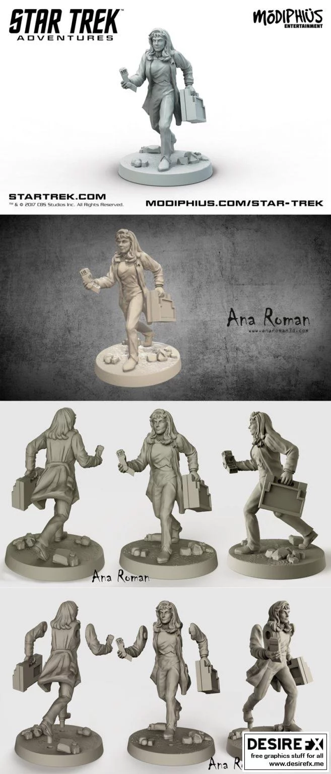 星战冒险：贝弗利·克鲁瑟3D打印模型|Beverly Crusher – Star Trek Adventures