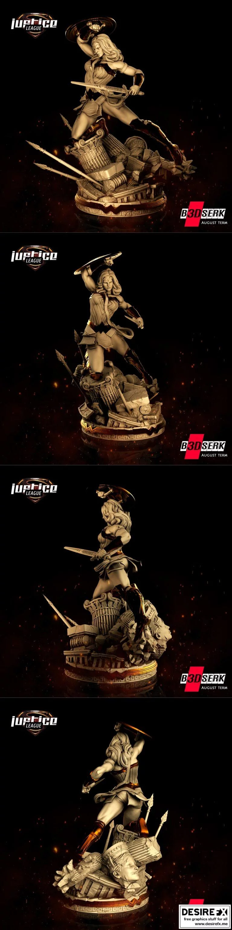 B3dserk Studios – 女超人3D打印模型|B3dserk Studios – Wonder Woman