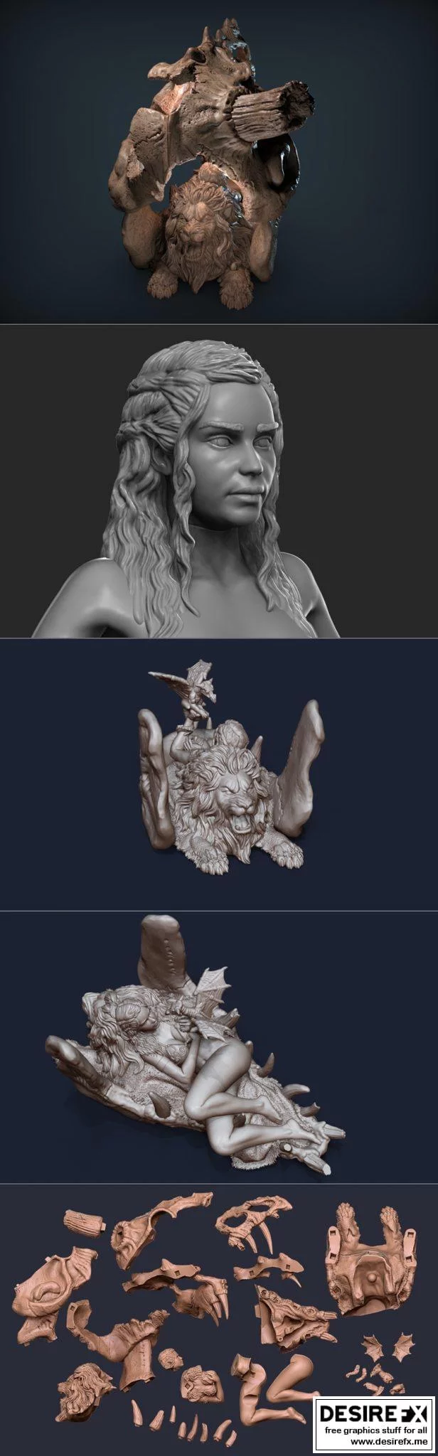 龙母：3D打印模型集粹|Mother Of Dragons