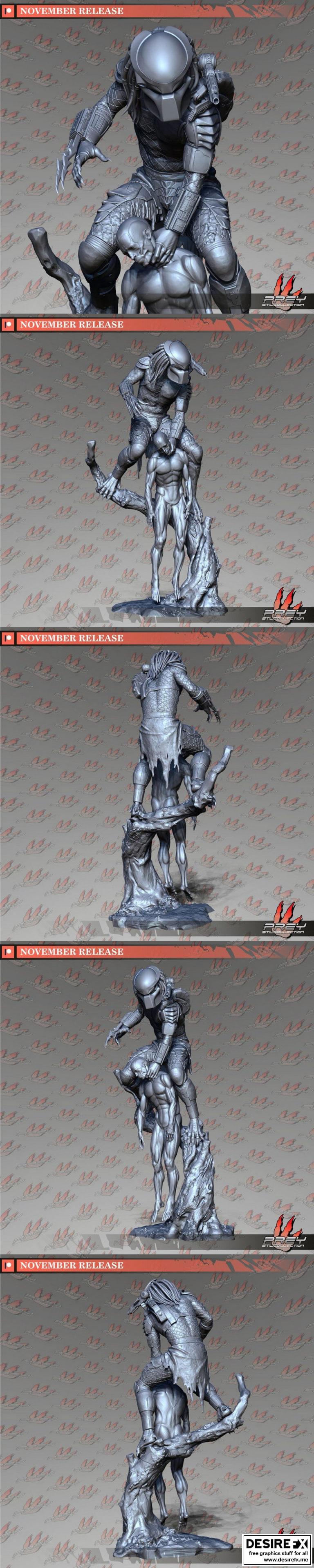 猎手之境——Predator 3D打印模型集|Predator – On the Hunt – by Prey Collection Studios