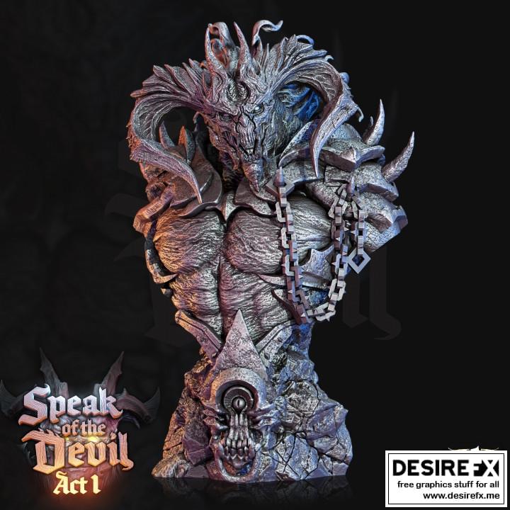 Azael，深渊领主 3D打印模型|Azael, Pit Lord – BUST