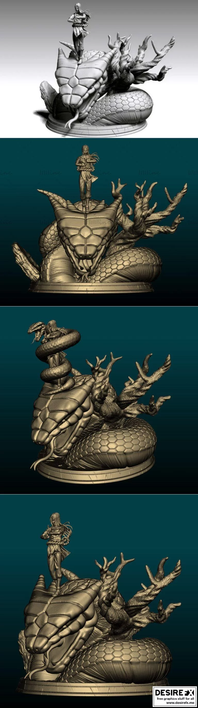 Naruto：Orochimaru 3D打印模型|Naruto Orochimaru