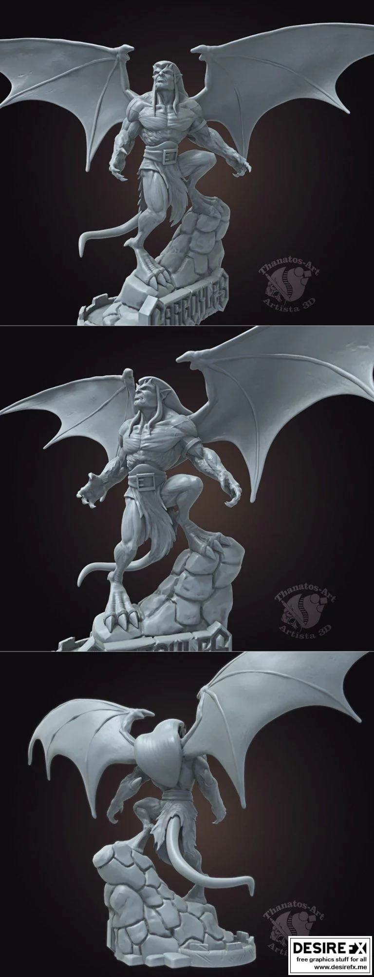 哥特式巨像-Goliath-3D打印模型|Gargoyles-Goliath