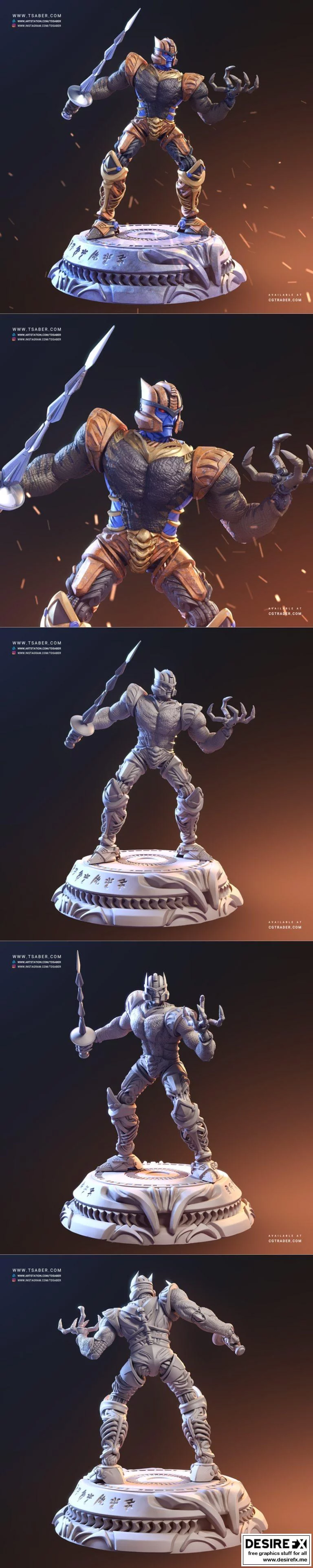 Dinobot 3D打印模型|Dinobot Statue