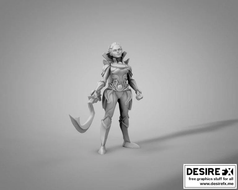 洛库游戏《迪亚娜》3D打印模型|Diana From League of Legends