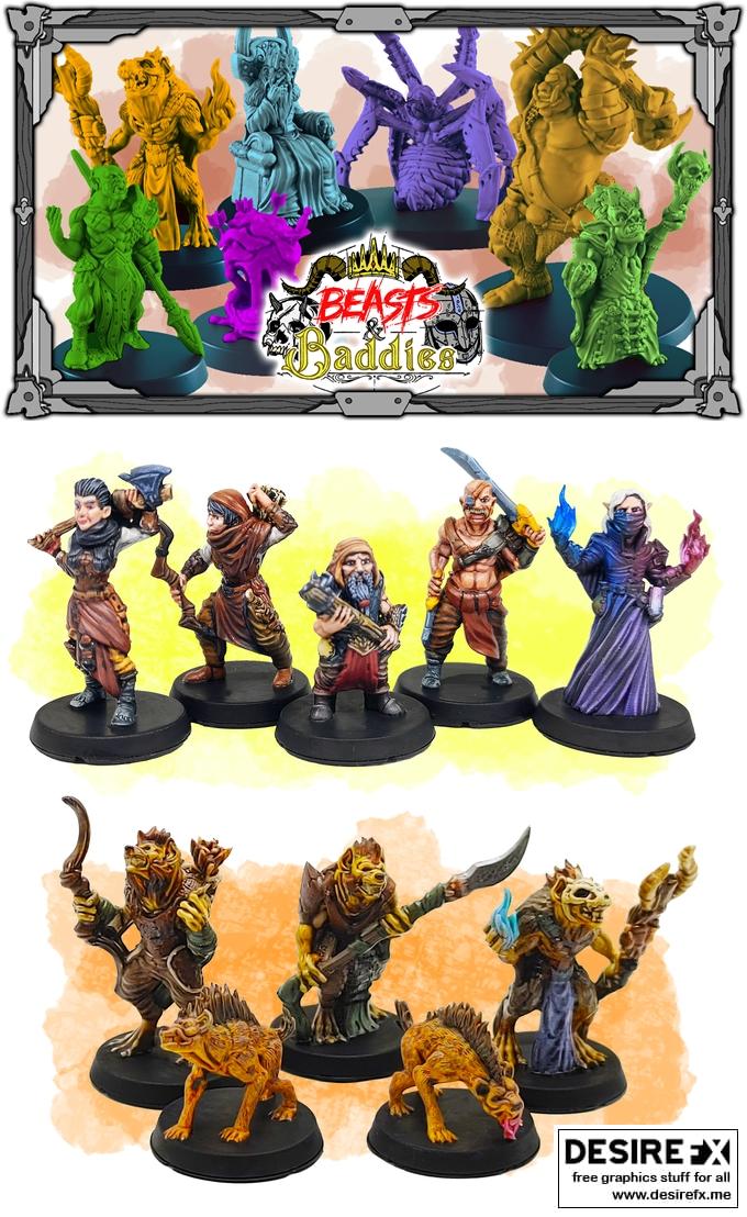 Beast & Baddies 3D打印模型集|Beast & Baddies