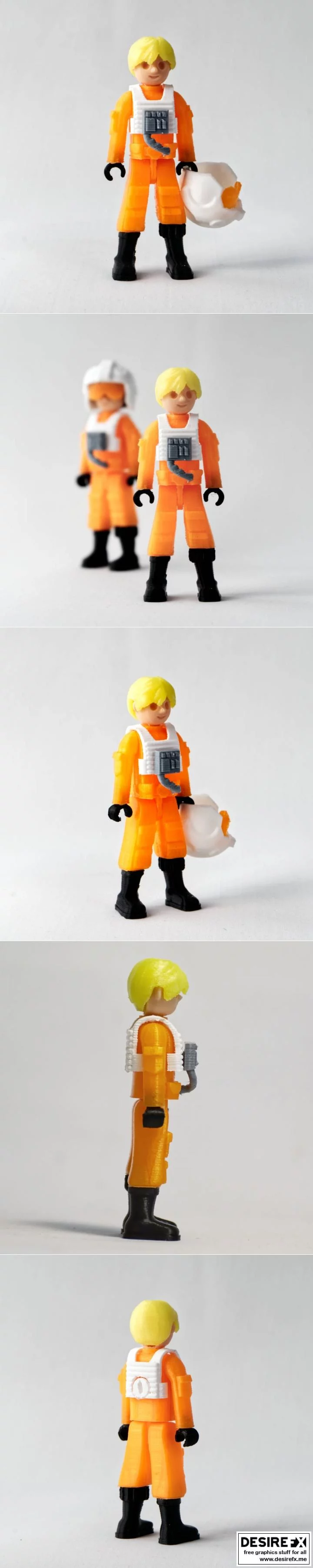 X翼飞行员3D打印模型|X-Wing Pilot