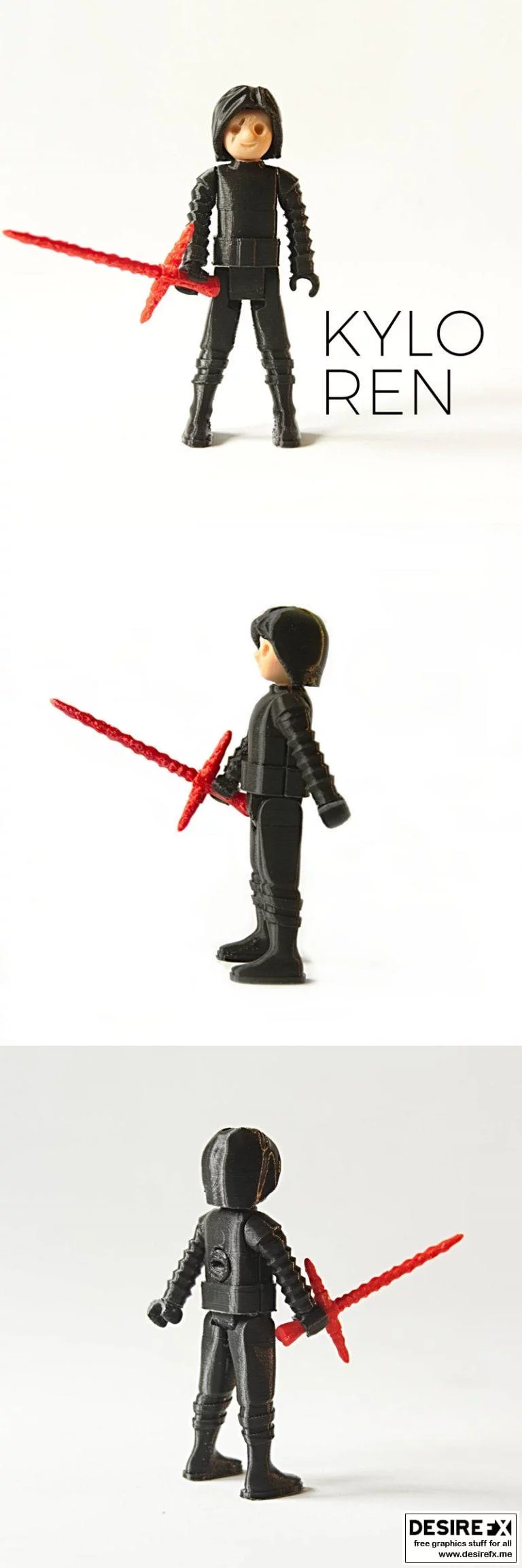 《星球大战：凯洛·ren 3D打印模型》|Kylo Ren
