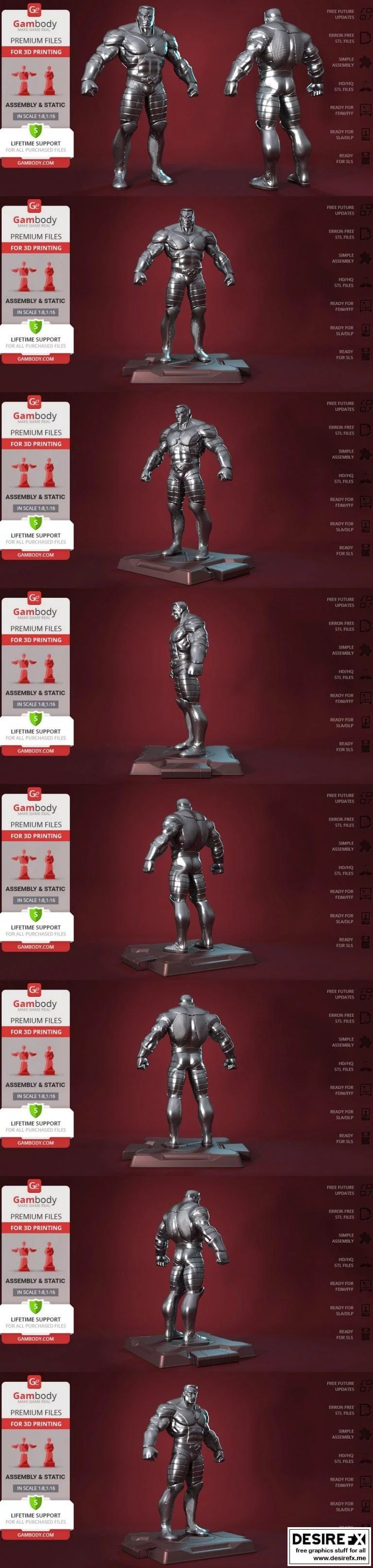 漫威-雷神-3D打印模型|Marvel – Colossus