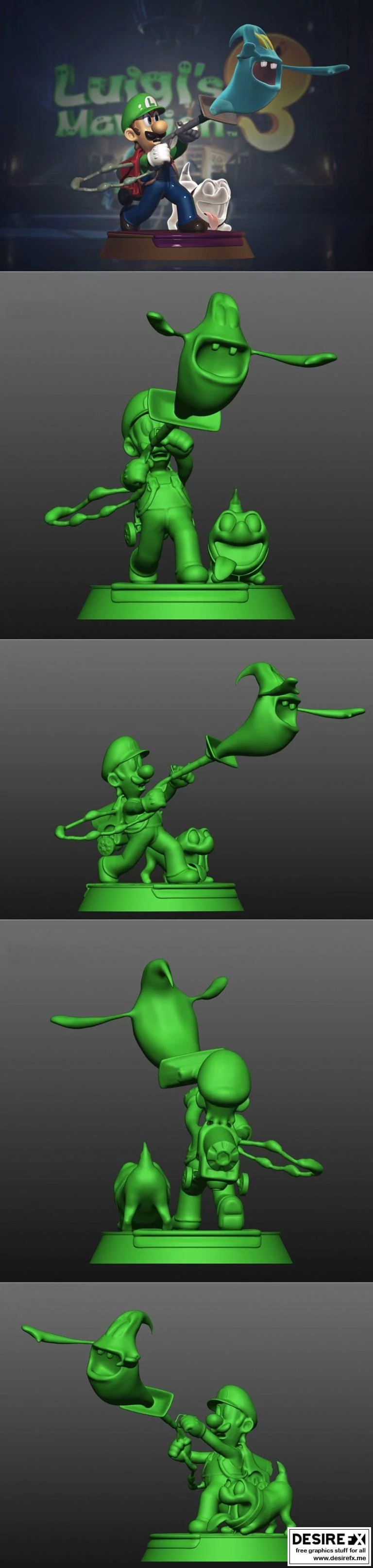 Luigi's Mansion 3D打印模型|Luigis Mansion