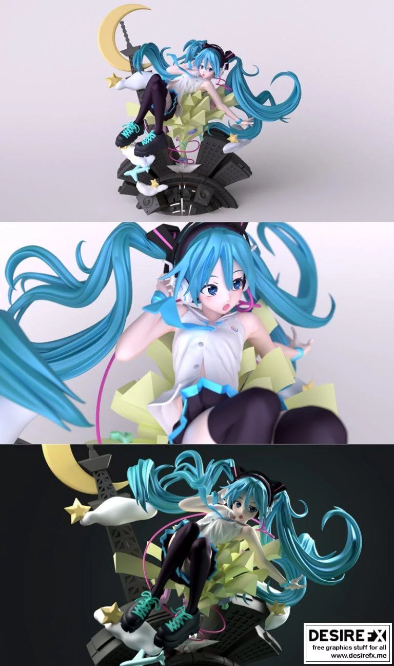 米娜莉克 3D打印模型|Hatsune Miku – Lyns
