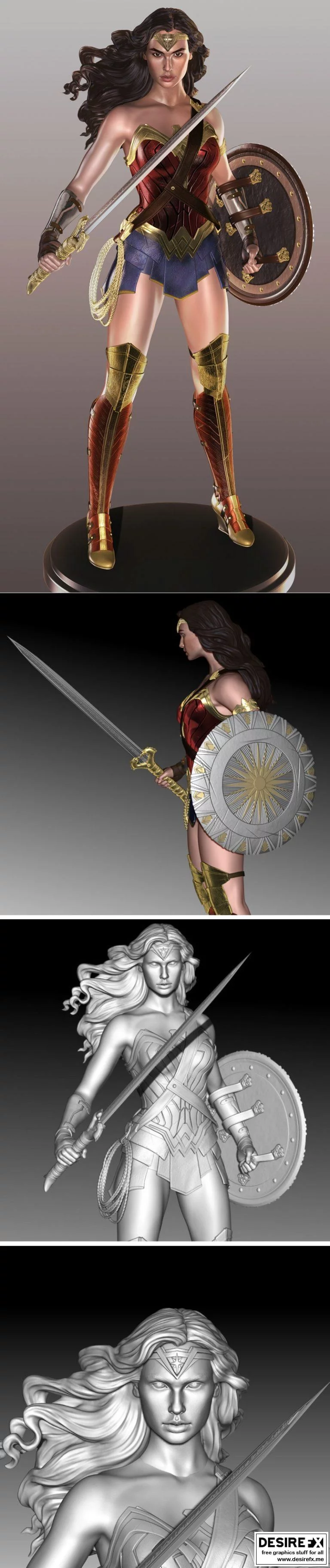 珍妮弗·劳伦斯 3D打印模型|Wonder Woman Gal Gadot