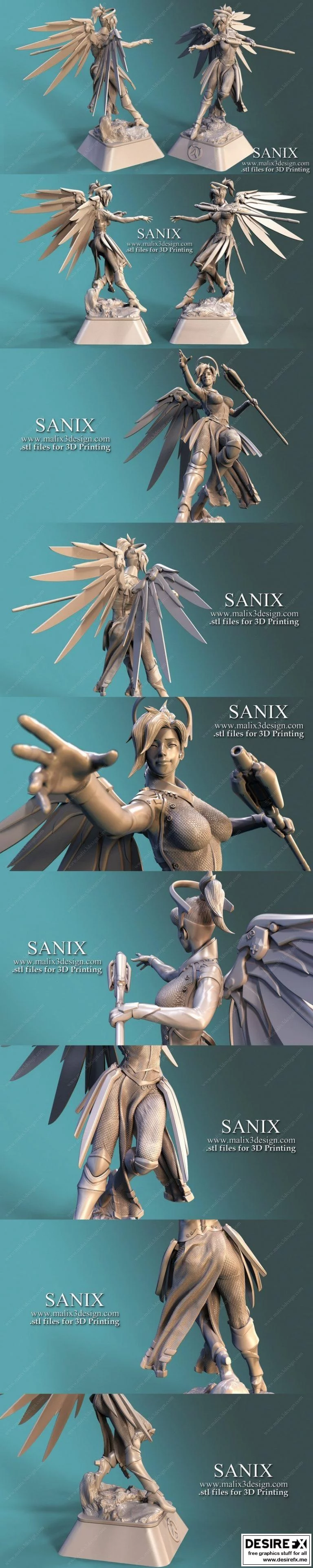 Overwatch mercy 3D打印模型|Mercy from Overwatch