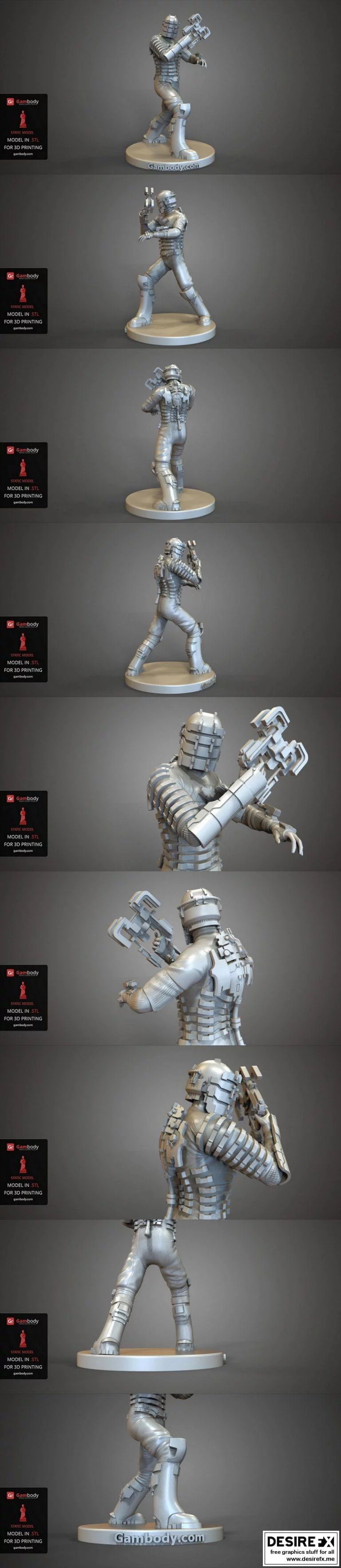 死寂：伊萨克·克拉克3D打印模型|Isaac Clarke from Dead Space