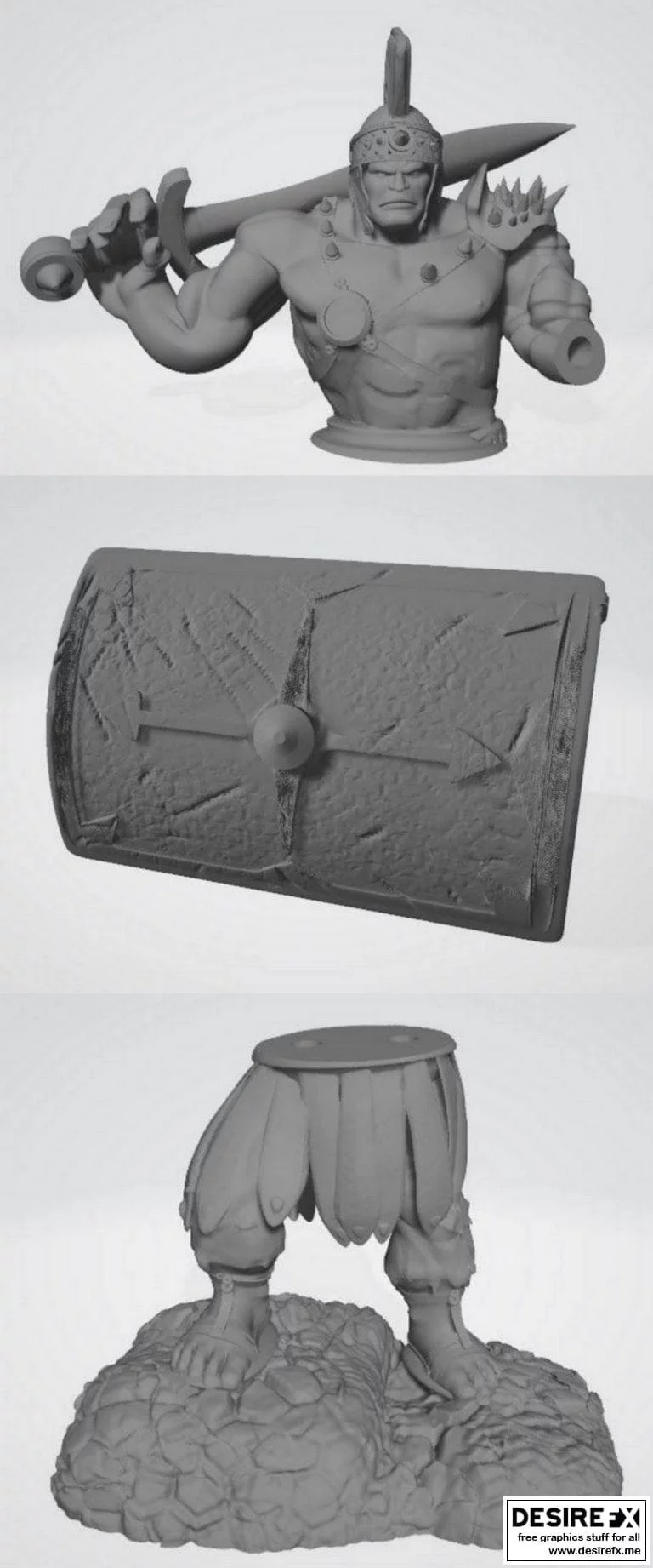 Hulk守护者雕像 3D打印模型|Hulk Guardian Statue