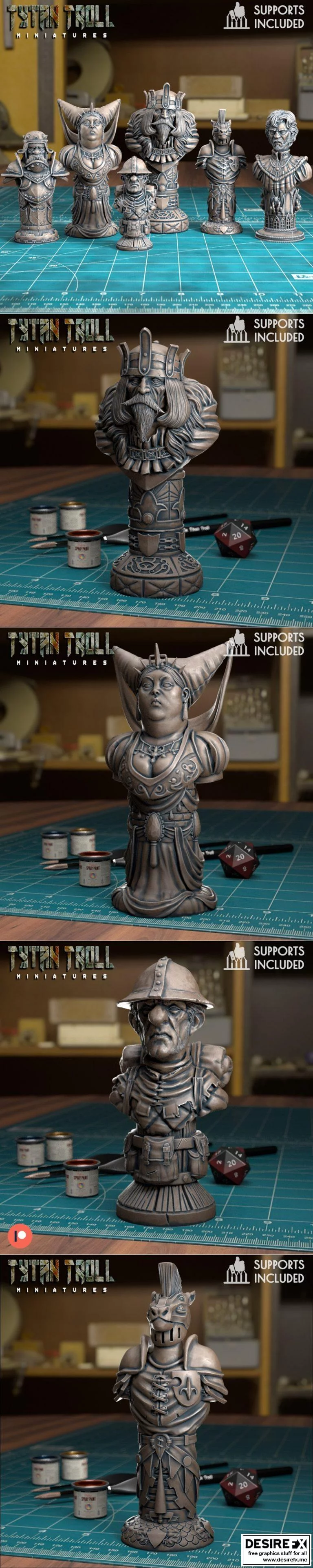 人类棋盘-星际棋手-3D打印模型|Human Chess Set