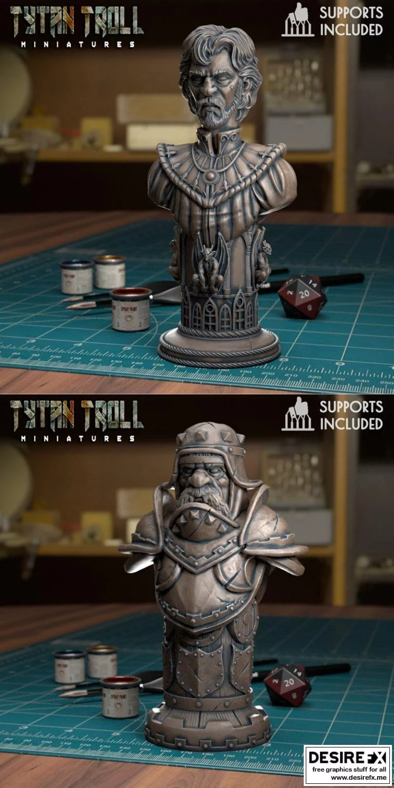 人类棋盘-星际棋手-3D打印模型|Human Chess Set