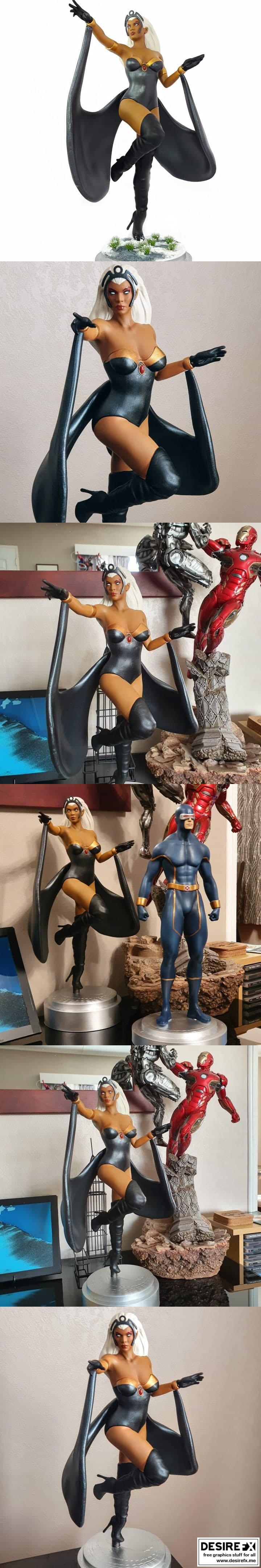 风暴之骑者 X战警 3D打印模型|Storm Wind Rider X-Men STL – Marvel Comics