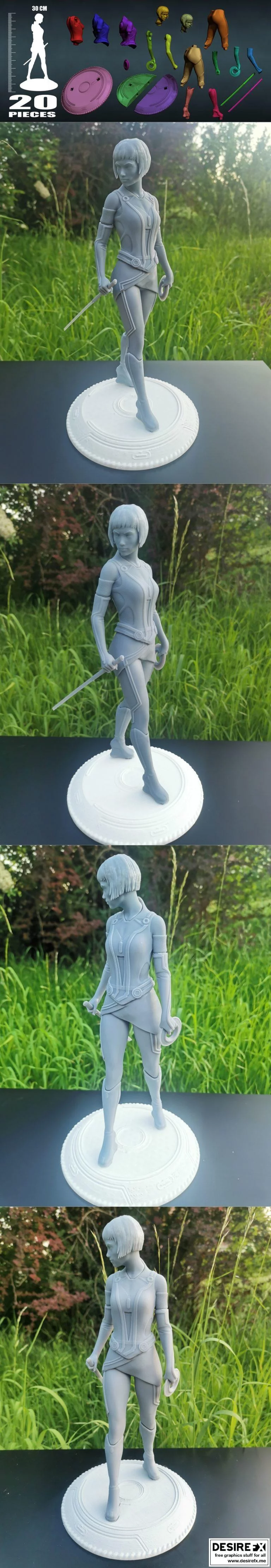 特隆：奎奥拉 3D打印模型|Quorra – Tron (Aliance)