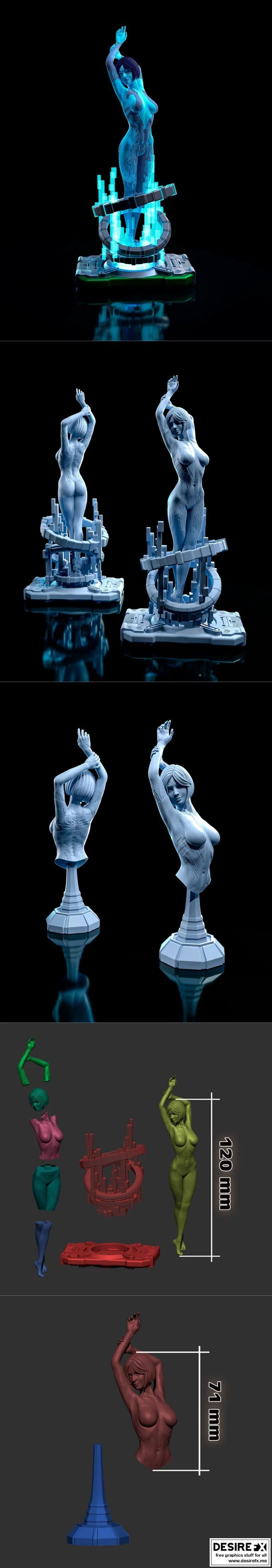 Cortana 3D打印模型|Cortana