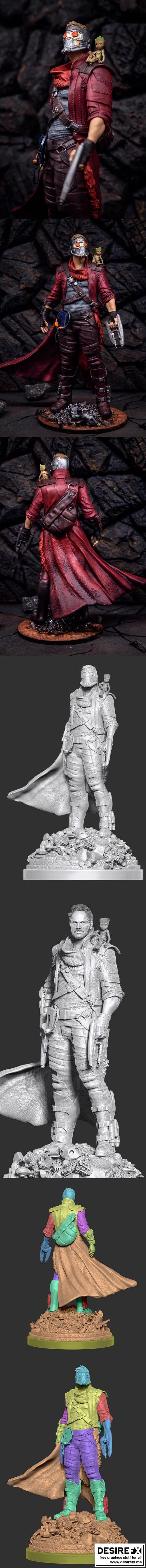 星爵彼得·奎尔 3D打印模型|Star Lord Peter Quill – 3D Print Model