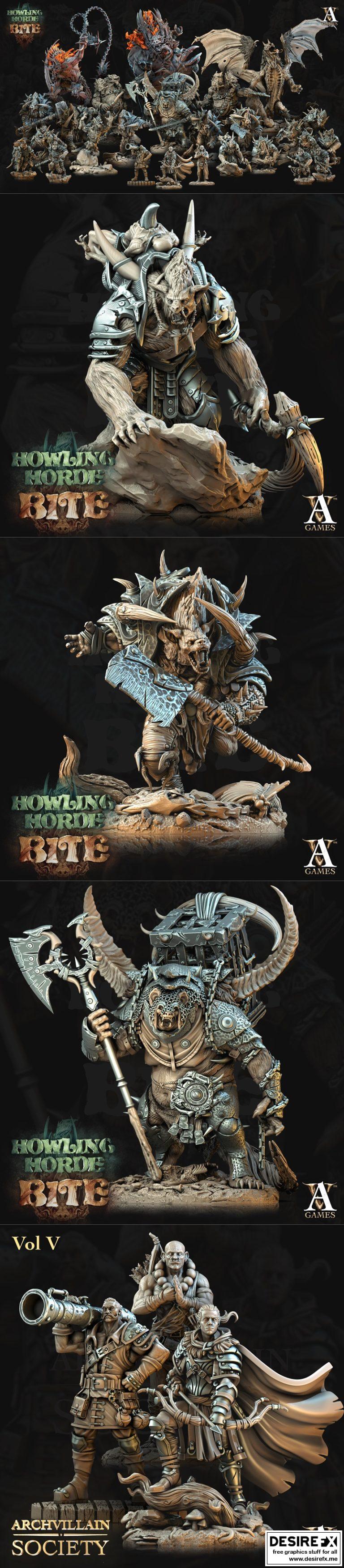 Archvillain Games《嚎叫群族》咬牙模型|Archvillain Games Howling Horde – Bite