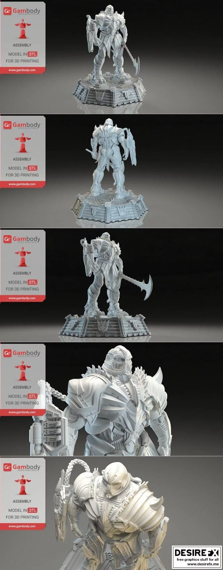 Megatron 3D打印模型|Transformers 5 Megatron