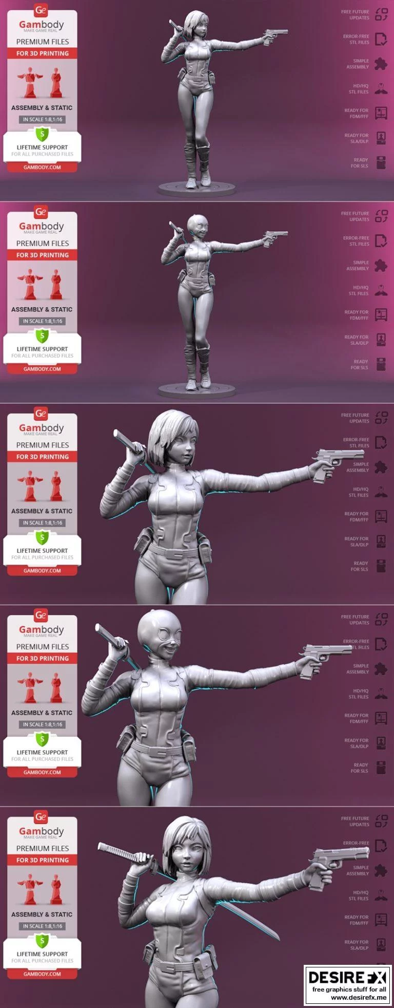 Gwenpool 3D打印模型集|Gwenpool