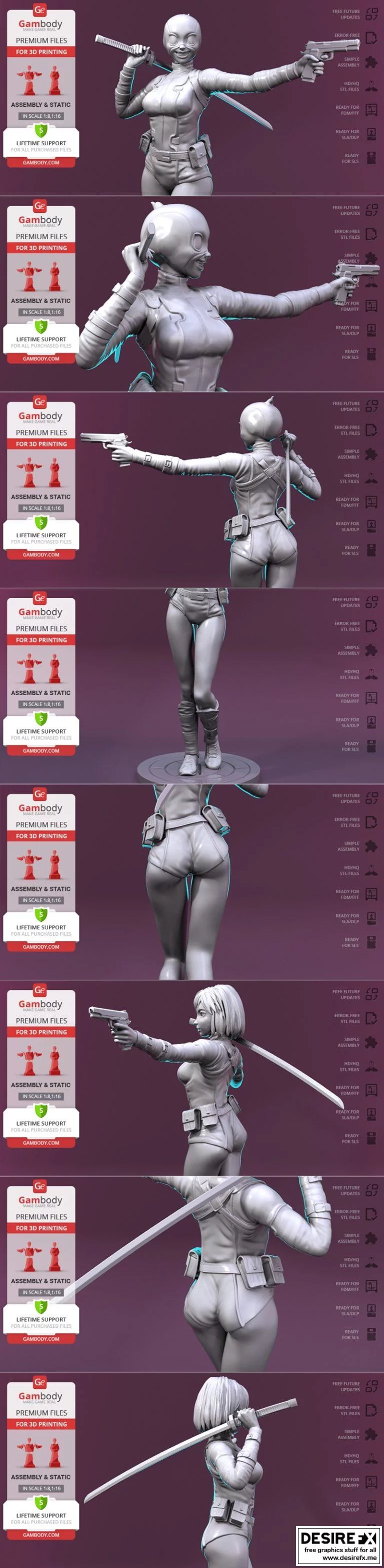 Gwenpool 3D打印模型集|Gwenpool