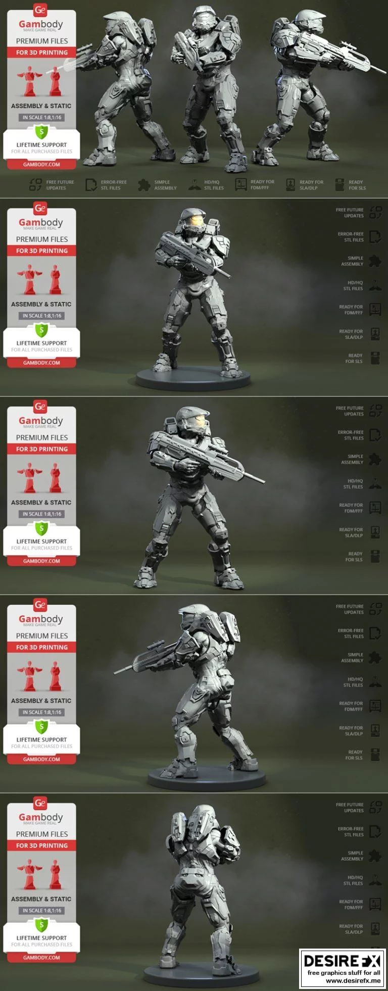 《战地英雄Master Chief 3D打印模型》|Master Chief