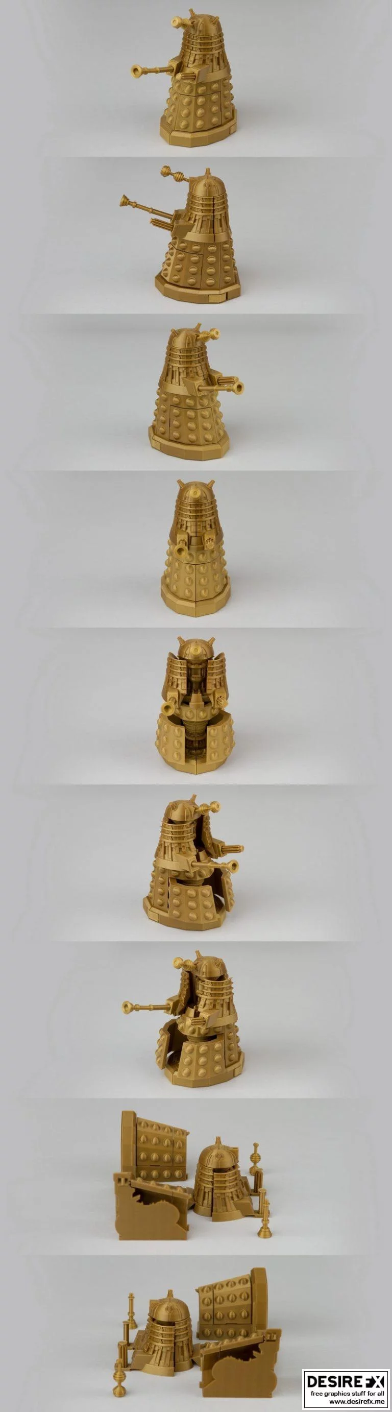 可折叠生物力学设计-动漫角色3D打印模型|Foldable Biomechanics-DL