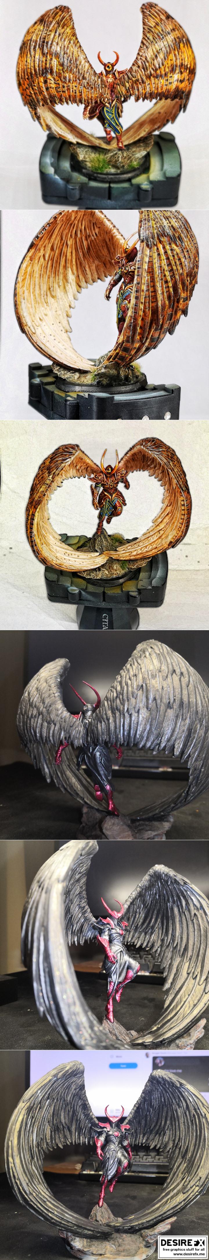 天使战士 3D打印模型|Angel fighter