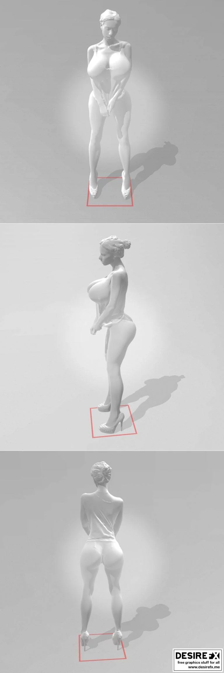 Noir 2 3D打印少女造型模型|Noir 2 teen sexy pose