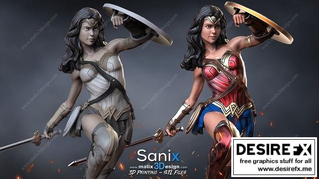 DC动漫《神奇女侠》3D打印模型|Wonder Woman