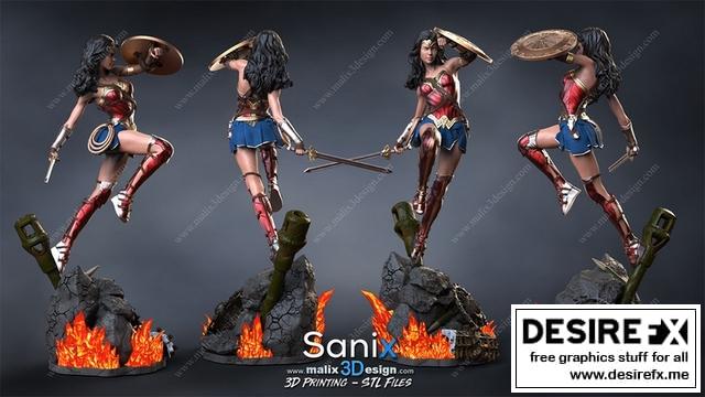 DC动漫《神奇女侠》3D打印模型|Wonder Woman