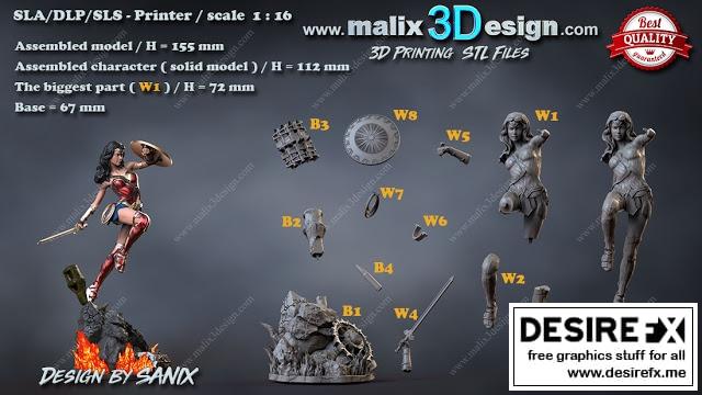 DC动漫《神奇女侠》3D打印模型|Wonder Woman