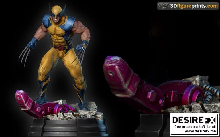 动漫《X战警》中的万磁王3D打印模型|Wolverine