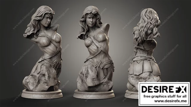 神奇女侠3D打印模型|Wonder Woman Buste
